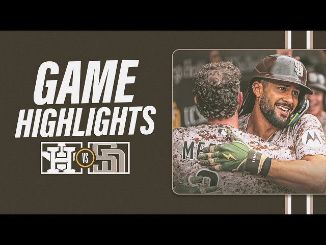 Astros vs. Padres Game Highlights (8/9/26) | MLB Highlights