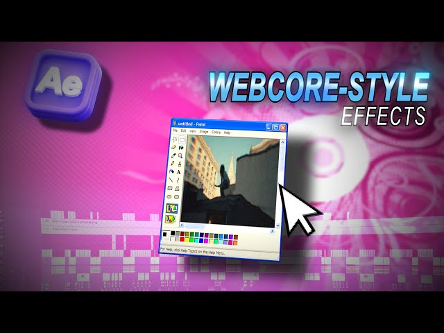 How To Make WEBCORE-STYLE EFFECTS! (After Effects)
