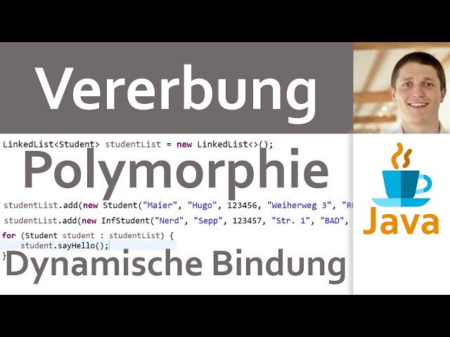 💻 JAVA | Vererbung 07 - Polymorphie und dynamische Bindung