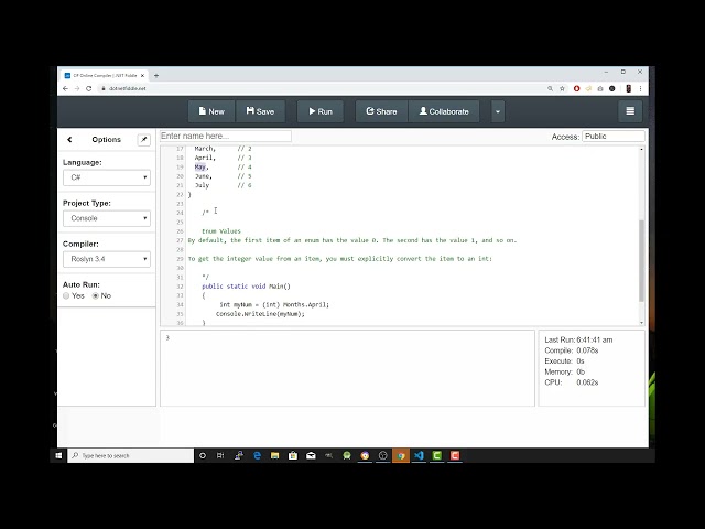 C#Tutorial in Tagalog 109 Enum