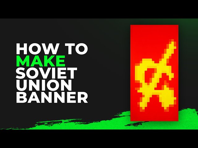 How to Make Communist/Soviet Union Banner in Minecraft | Easy Banner Tutorial