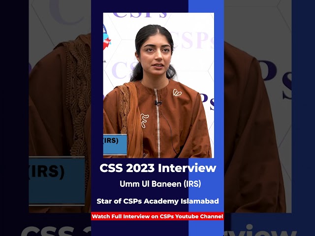 Mock Interview | CSS exam preparation from CSPs Academy, Islamabad  #csspreparation