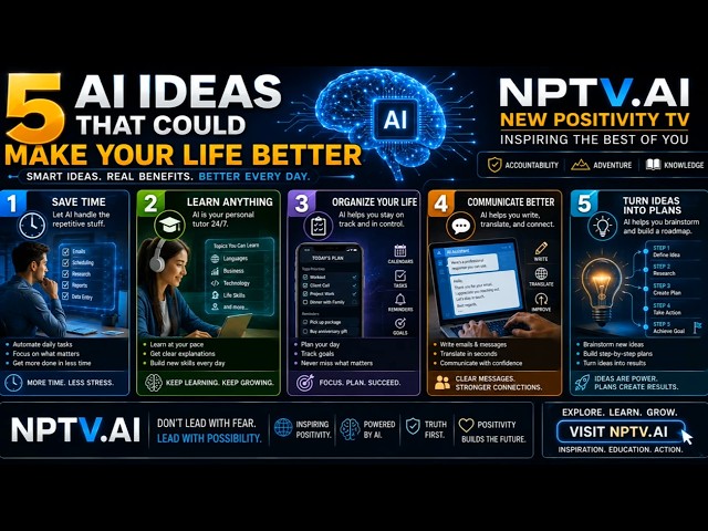 5 AI Ideas That Could Make Your Life Better. NPTV.AI