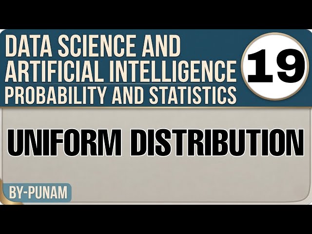 Uniform Distribution | ONE SHOT VIDEO | All Competitive Exams | Statistics by Punam |