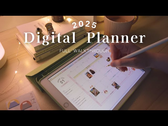 Working Cat 2025 Digital Planner by Rosemary Cat | Full Walkthrough | iPad & Goodnotes6
