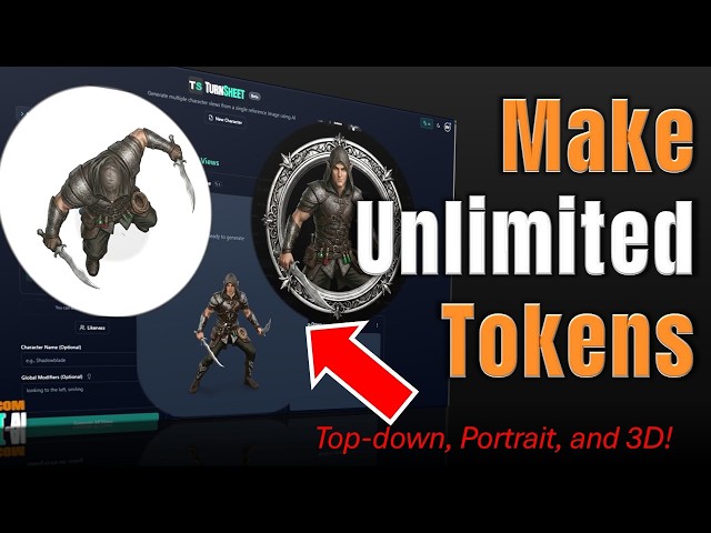 Make D&D Tokens That Actually Match Your Character Art | TurnSheet Tutorial #roll20