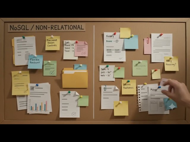 Grocery Shelves vs. Corkboards: SQL and NoSQL Databases Explained 🗂️🛒