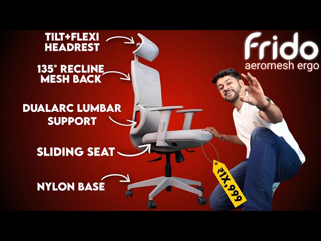 Frido Aeromesh Ergo Chair Review 🔥 Best Work From Home Ergonomic Chair Under 15000?