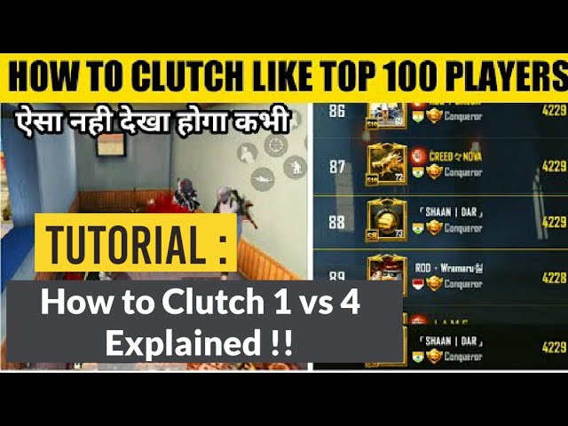 How to squad wipe tutorial | Clutch God tactics | 1v4 Cluch tutorial
