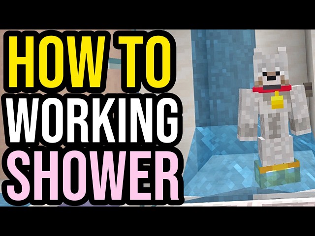 How To Make a WORKING SHOWER in Minecraft Java & Bedrock!