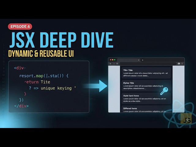 JSX Deep Dive: Build Dynamic, Reusable UI in React | Episode 4 | 2026