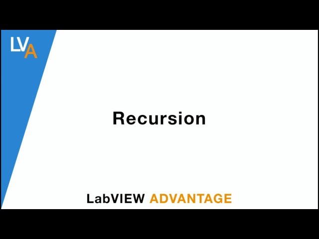 How to use Recursion - LabVIEW