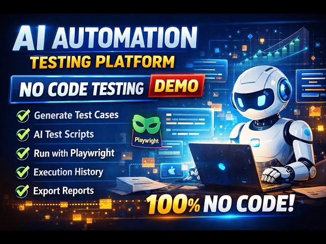 First Demo: AI Automation Testing Platform | No-Code Testcase & Playwright Execution