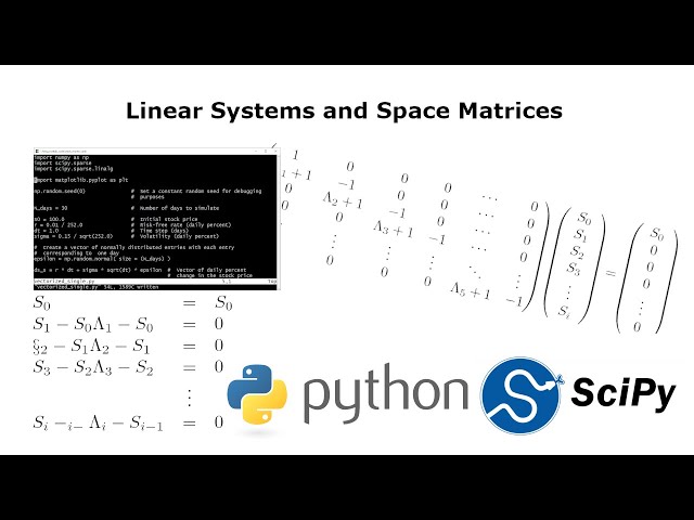 Linear Systems and Sparse Matrices with Numpy and Scipy