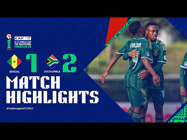 Senegal 1-2 South Africa Match Highlights l TotalEnergies AFCON U-17 l Matchday 1