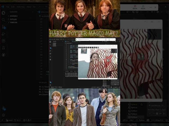 Harry Potter Magic Mat 🧙‍♂️✨ | OpenCV Python Project