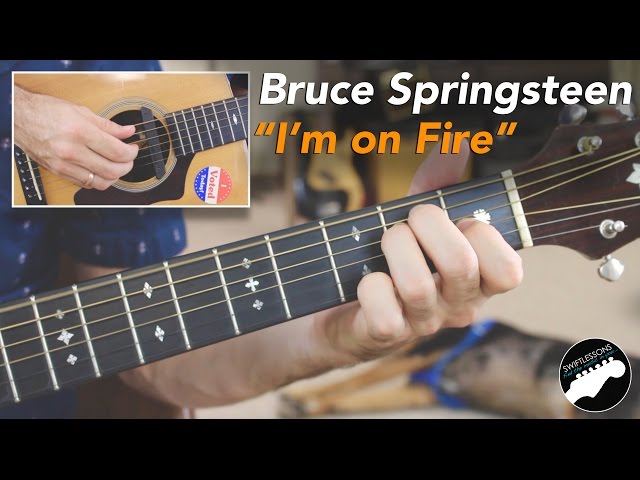 Bruce Springsteen "I'm on Fire" Full Acoustic Guitar Lesson