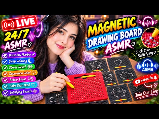 LIVE Magnetic Board Number Challenge 🧲✍️ | Satisfying Relaxing Sounds & ASMR