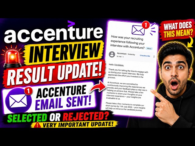 Accenture Interview update! | Accenture Survey form Didn't receive any email? | Accenture Email