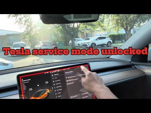 Tesla Service Mode Has a Lock Feature?! 🔒