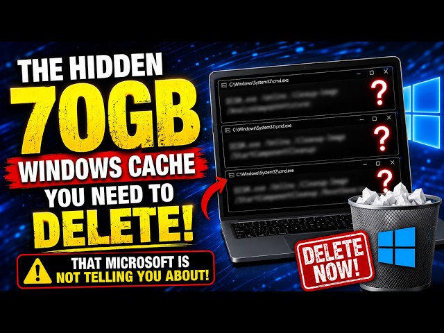 The Hidden 70GB Windows Cache You Need to Delete That Microsoft Is Not Telling You About!
