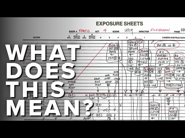 How To Use An X-Sheet | Animation Tutorial