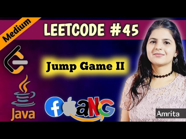 LeetCode 45: Jump Game II — Java Solution Explained (Medium) | Top 150 interview question series