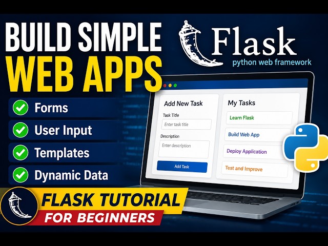 Building Simple Web Apps with Flask | Forms, User Input & Dynamic Templates | Day 131