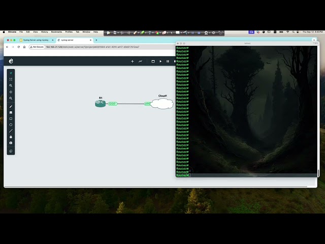 Syslog Server Installation using Kali Linux VM and GNS3