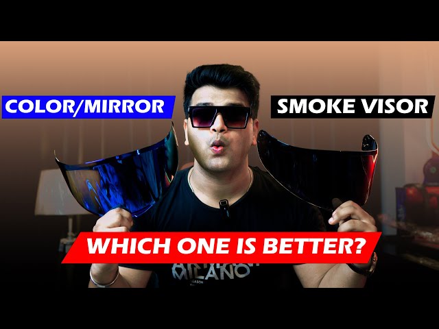 Smoke Visor vs Color/Mirror Visor😍 Which One is Better For Helmet | Helmet Visor for all Helmets