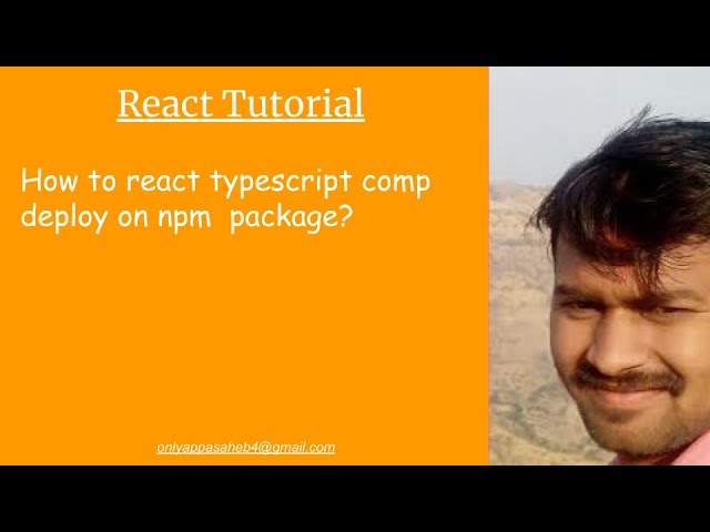 How to react typescript comp deploy on npm  package?