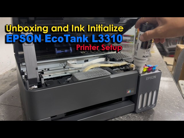 Unboxing e inicialización de la impresora EPSON EcoTank L3310