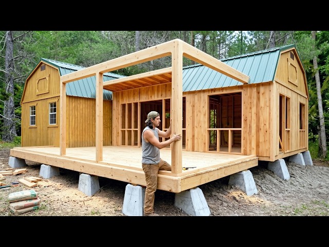 Man Builds Dream Off-Grid House | Start to Finish by @Paullivesdifferent