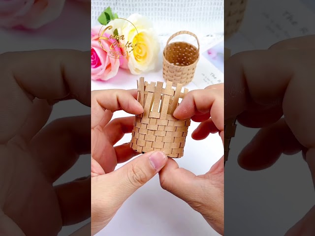 How to make a paper basket💜💙💗❤️📦