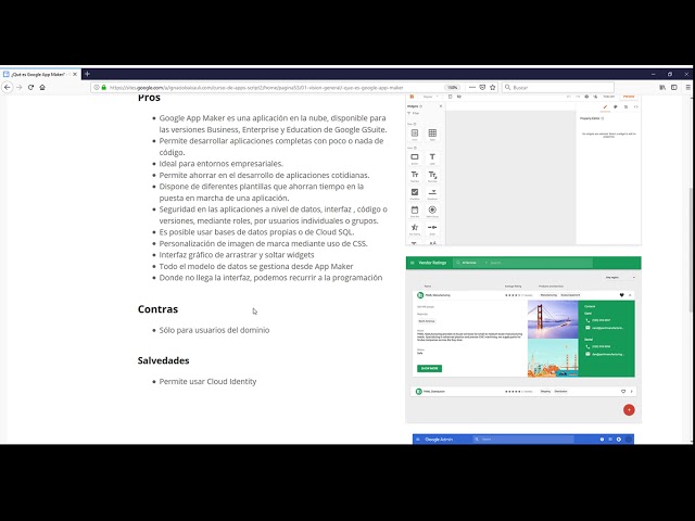 Introducción a Google App Maker