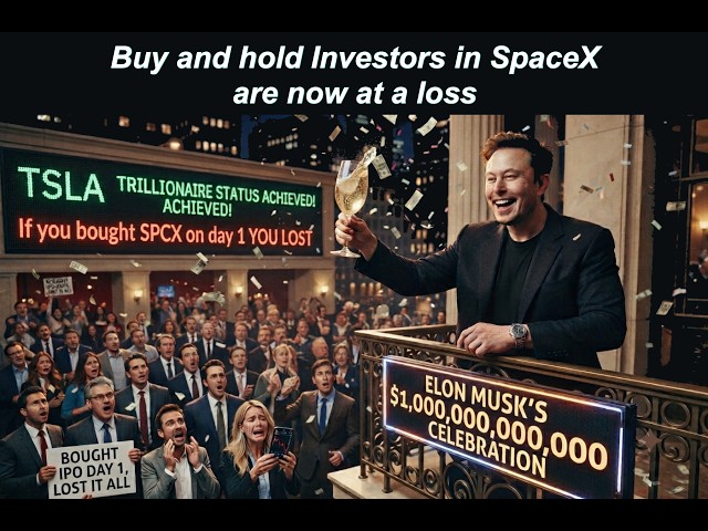 Buy and Hold Investors in SpaceX are now at a loss - We told you this would happen.
