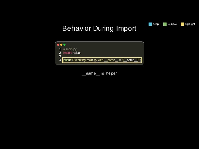 The __name__ == \"__main__\" Idiom in Python