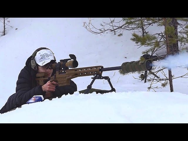Sako TRG M10 .338 Lapua Magnum suppressed with Jaki Titan Power🤫. Lapua 300gr Scenar💥💥💥