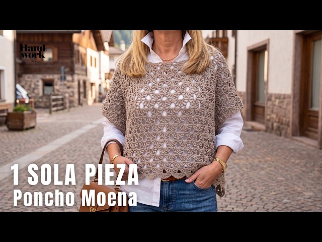 ONE-PIECE Crochet Poncho | Easy for all sizes