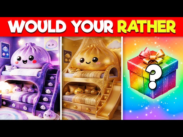 Would You Rather...? Squishy Dumpling Mystery Gift Challenge 🎁