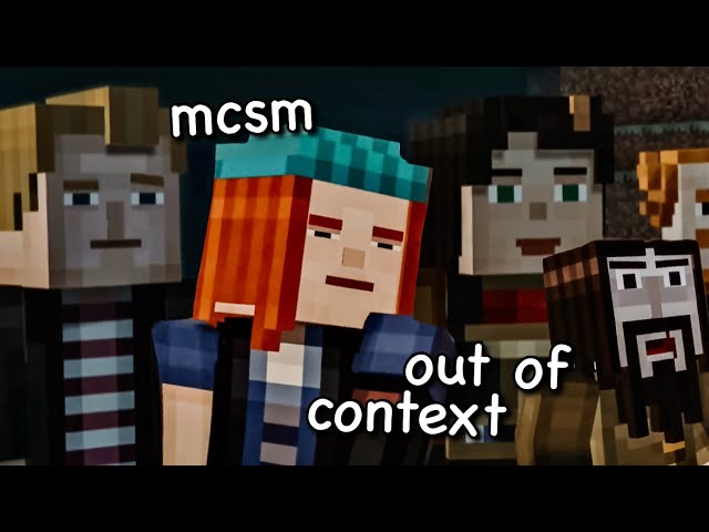 minecraft story mode out of context is chaos