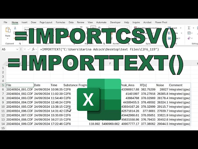 IMPORTTEXT & IMPORTCSV functions in excel