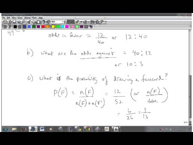 5 2 probability and odds