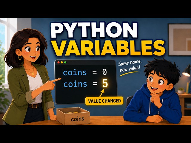 Python Variables Explained for Beginners | Coding for Kids, teens and beginners