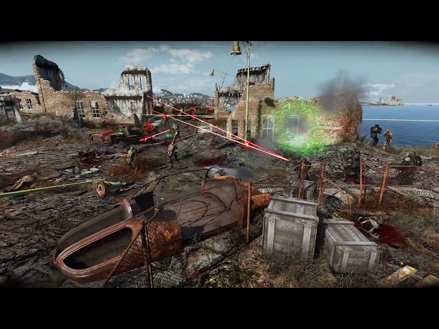FALLOUT 4 | NPC Battle - Brotherhood vs Enclave 1