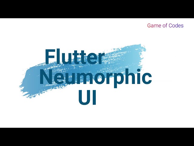 Neumorphic UI Made Easy - Flutter - Clay Package - SpeedCode