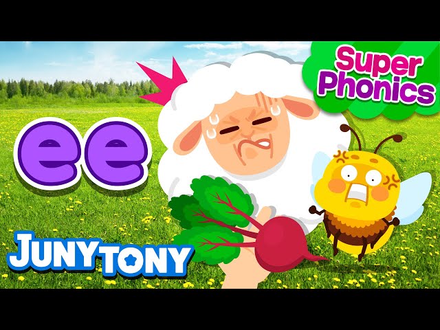 ⭐Super Phonics | ee Song | I See Three Sheep🐑 | Phonics Song for Kids | JunyTony