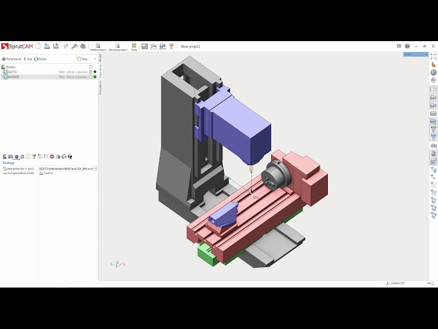 SprutCAM - G-code based milling operation