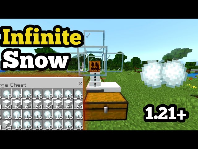  Unlimited Snow Farm in Minecraft Bedrock! Easy 1.21 Tutorial