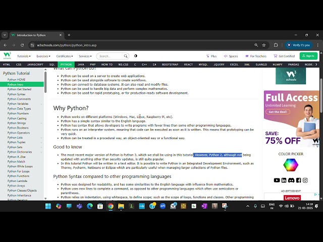 Python में मास्टर कैसे बनें? W3Schools के साथ सीखें